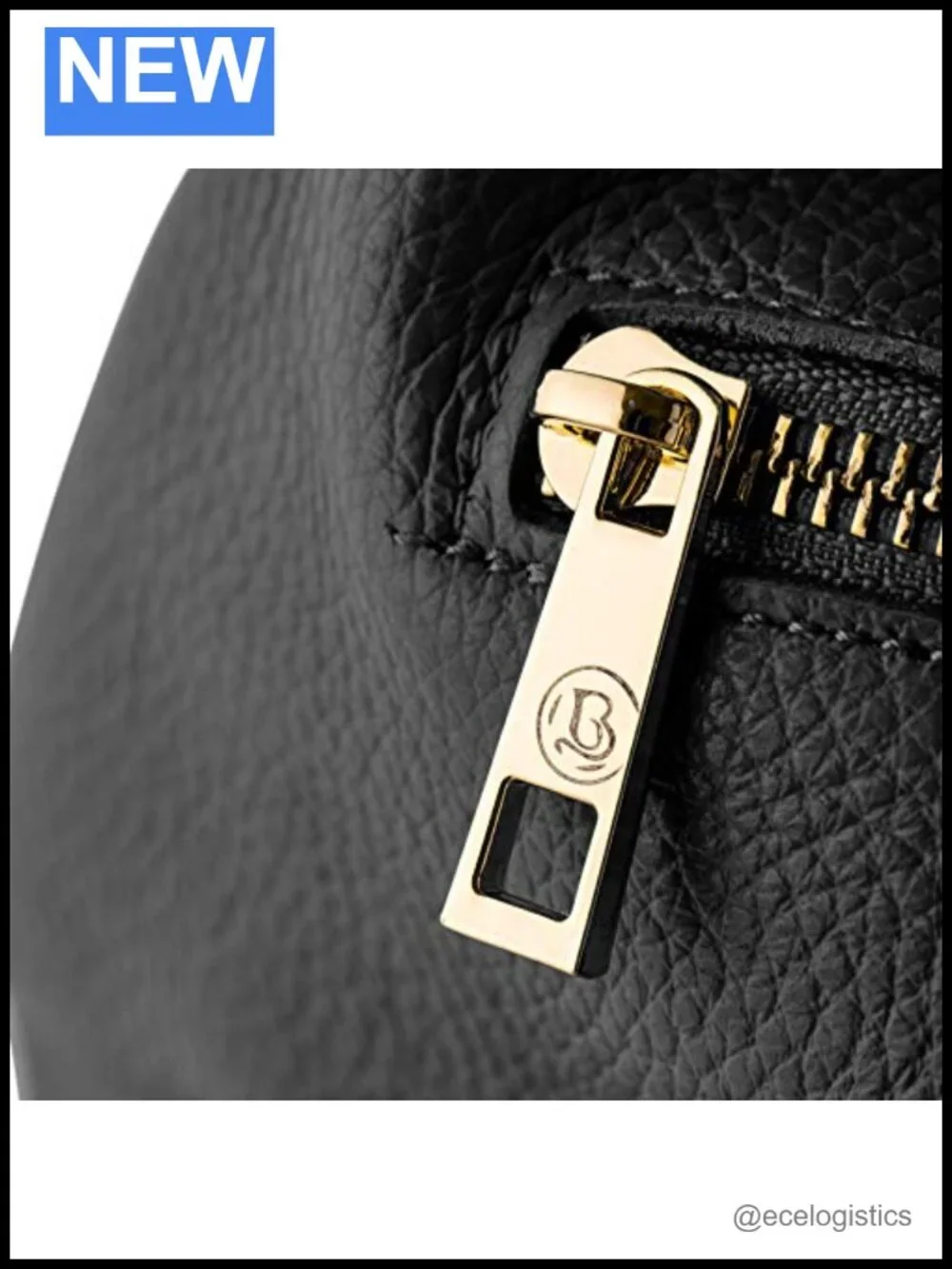 Genuine Italian Leather Satchel Purse with Zip-Around Wallet Set